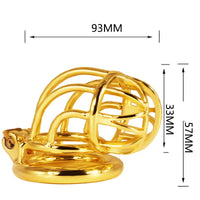 Cage de Chasteté Métal Gold