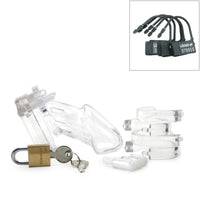 Cage de Chasteté Plastique CB-6000 Transparent - 37 mm