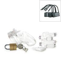 Cage de Chasteté Plastique CB-6000S Transparent - 37 mm