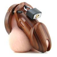 Cage de Chasteté Plastique CB-6000 Bois - 35 mm