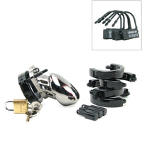 Cage de Chasteté Plastique CB-6000S - Chrome - 35 mm