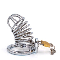 Cage de Chasteté Métal Spirale Orgasmique