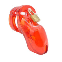 cage de chasteté or rouge