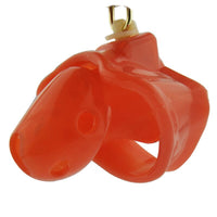 cage de chasteté silicone luxe rouge