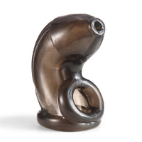 cage de chasteté silicone sans cadenas noir