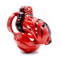 cage de chastete electrique plastique rouge