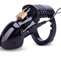 cage de chastete homme electrique noir