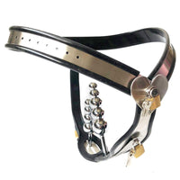 ceinture de chasteté femme métal avec plug anal et vaginal