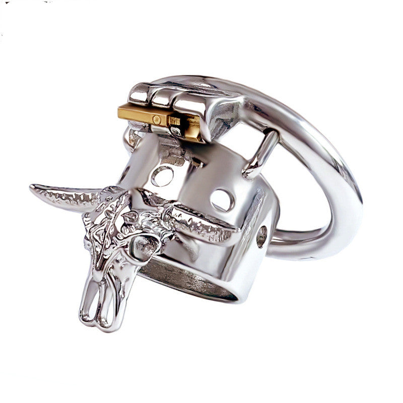 Cage de chasteté Métal  Anneau anti-érection  pour diamètre de 4 à 5 cm