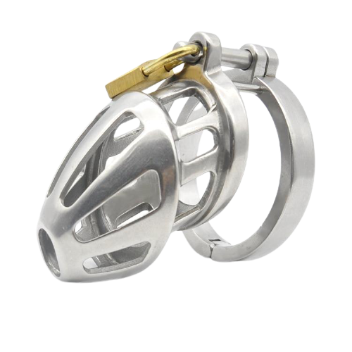Cage de Chasteté métal  pour pénis de 8 à 9 cm