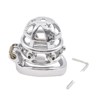 Cage de chasteté Métal à pointes pour pénis de 6 à 6,5 cm