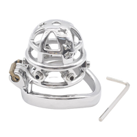 Cage de chasteté Métal à pointes pour pénis de 6 à 6,5 cm