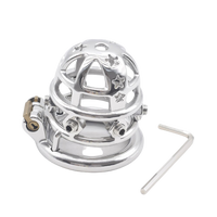 Cage de chasteté Métal à pointes pour pénis de 6 à 6,5 cm