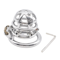 Cage de chasteté Métal à pointes pour pénis de 6 à 6,5 cm