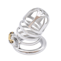 Cage de chasteté Métal pour pénis de 4 à 5,5 cm