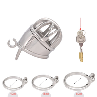 Cage de Chasteté Métal pour pénis de 4 à 5,5 cm