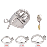 Cage de Chasteté Métal pour pénis de 4 à 5,5 cm