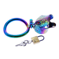 cage de chastete metal cobra acier inxoydable