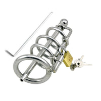 Cage de chasteté urétrale pour pénis de 12 à 13,5 cm