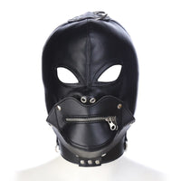 masque en cuir bdsm