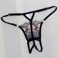 Lingerie Sissy Broderie fleurie