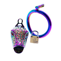 cage de chastete metal cobra anneau