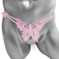 Lingerie Sissy Papillon Rose