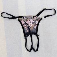 Lingerie Sissy Broderie fleurie