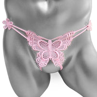Lingerie Sissy Papillon Rose
