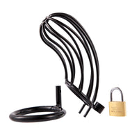 cage de chasteté noir acier