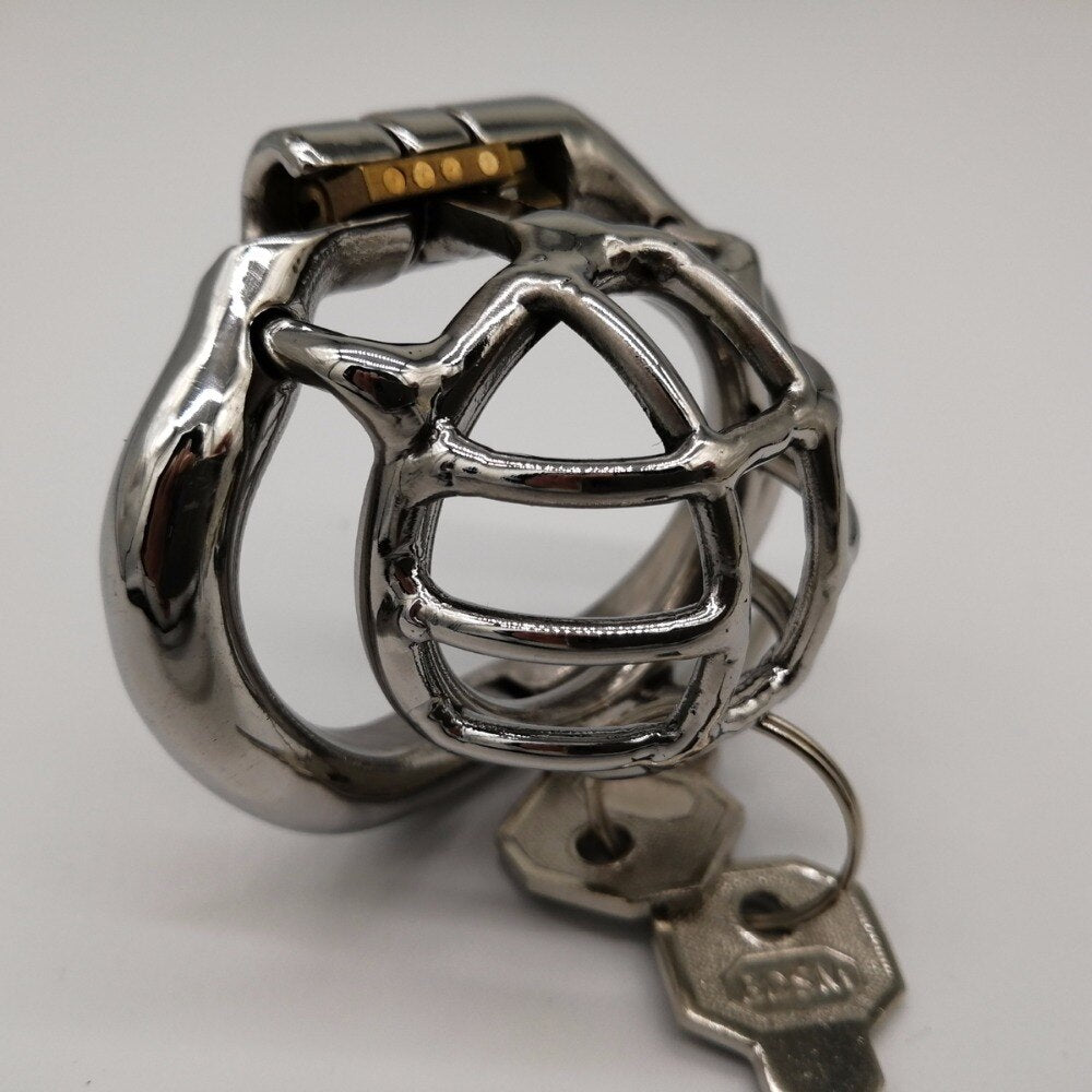 Cage de Chasteté Métal  pour pénis de 2 à 3 cm