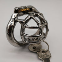 Cage de Chasteté Métal pour pénis de 2 à 3 cm