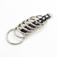 Cage de Chasteté Cuir Anneaux des Enfers