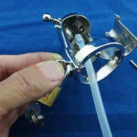 Cage de Chasteté Métal Pénis de 5,5 à 6,5 cm