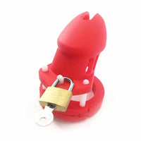 cage chastete silicone mou courte