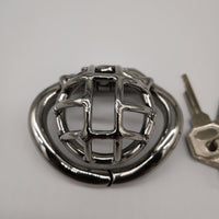Cage de Chasteté Métal pour pénis de 2 à 3 cm