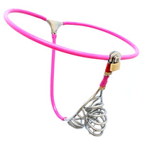 ceinture de chasteté pour homme cage rose