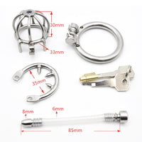 Cage de Chasteté Urètre pour pénis entre 3 et 4 cm