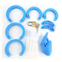 coffret cage chastete courte silicone