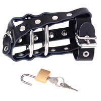 cage de chasteté cuir