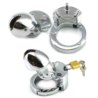 Cage de chastete metal ferme inox