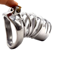 homme cage de chastete en acier inoxydable