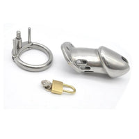cage de chastete longue en metal cadenas