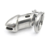 cage de chastete longue en metal anneau