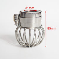 Cage de Chasteté Métal pendentif scrotum longue de 85 mm