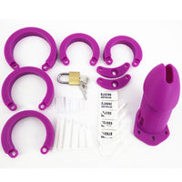 Cage de chastete silicone souple violet