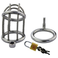 Cage de Chasteté Métal Sexe Impitoyable
