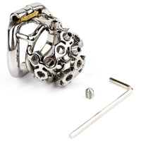 cage de chastete metal extreme pique pointe