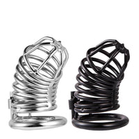 acheter cage de chastete metal argent noir