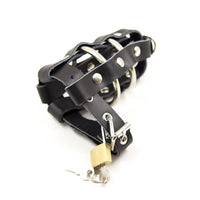 Cage de Chasteté Cuir Orgasmique